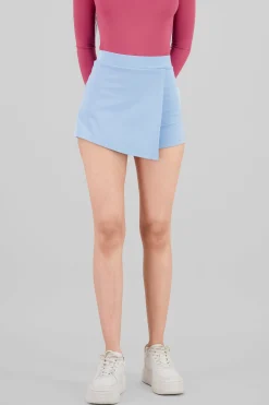 Shasa Asymmetric solid skort