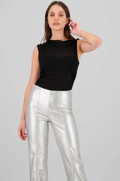 Shasa Asymmetrical Mesh Bodysuit