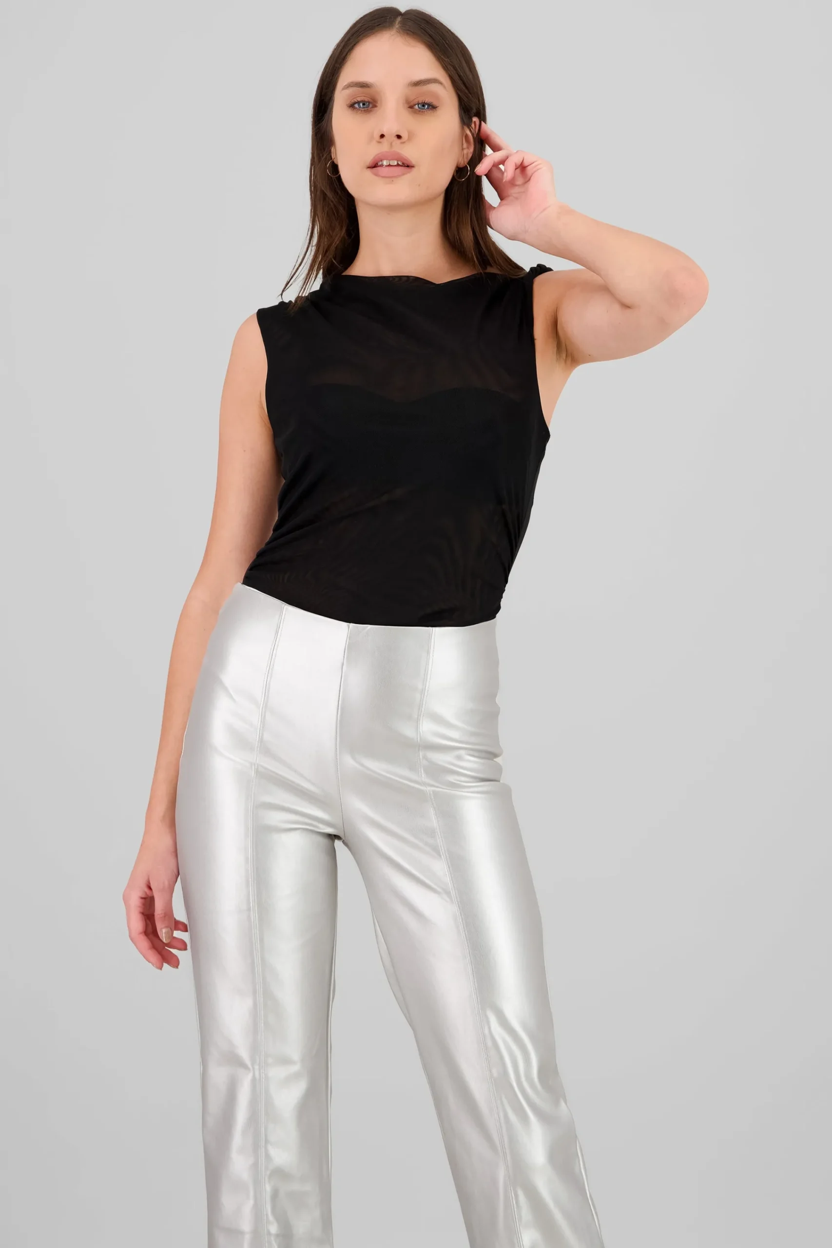 Shasa Asymmetrical Mesh Bodysuit