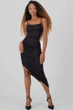 Shasa Asymmetrical Midi Dress