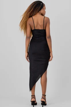Shasa Asymmetrical Midi Dress