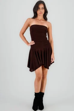 Shasa Asymmetrical Mini Dress
