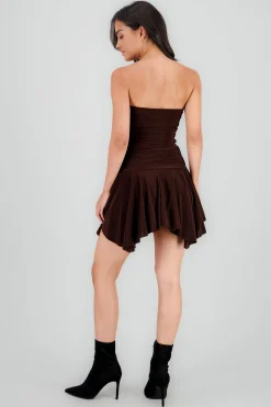 Shasa Asymmetrical Mini Dress