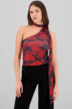 Shasa Asymmetrical Rose Top