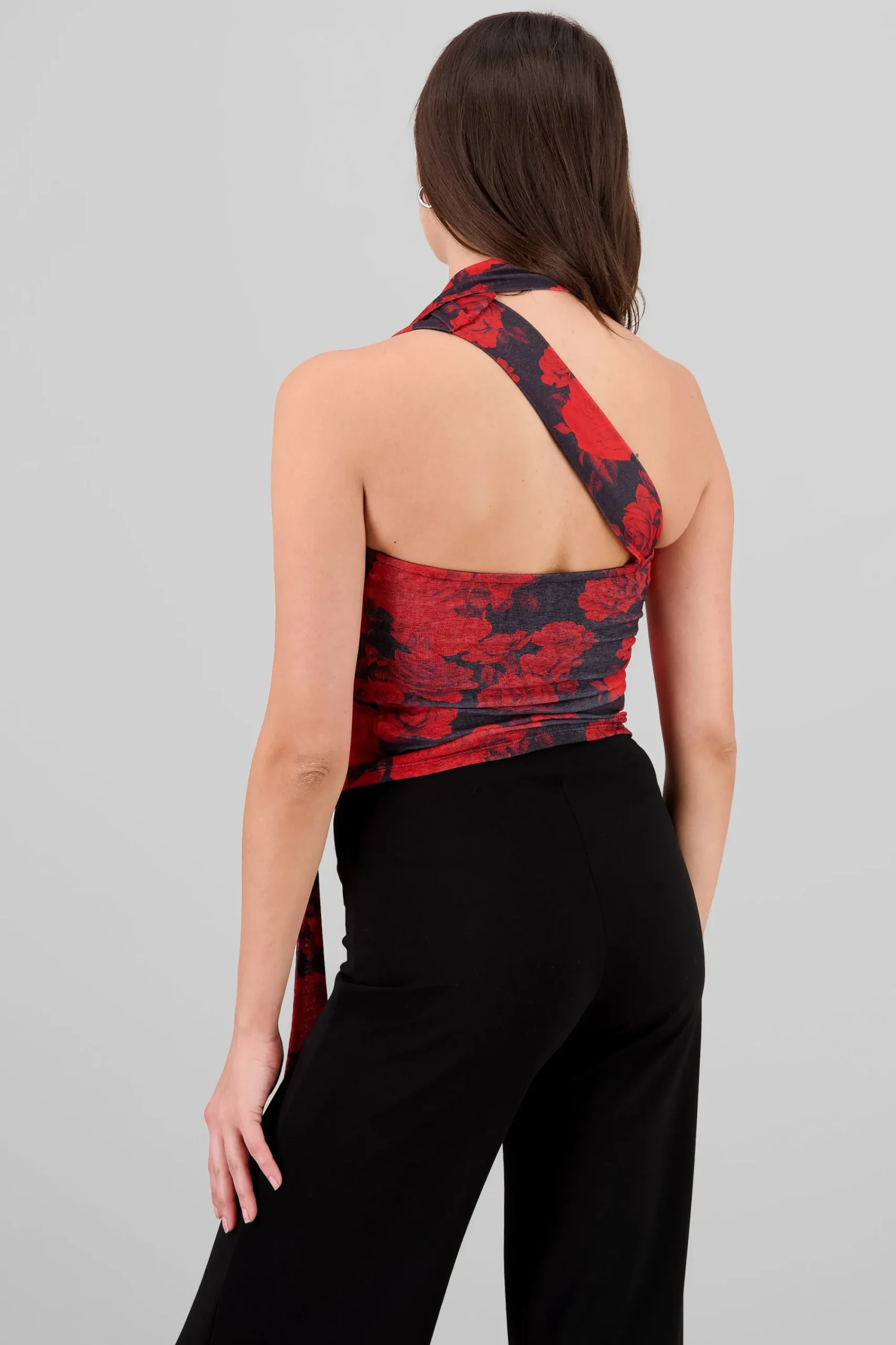 Shasa Asymmetrical Rose Top