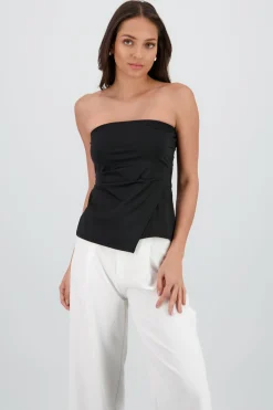Shasa Asymmetrical Strapless Top