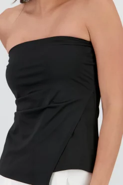 Shasa Asymmetrical Strapless Top
