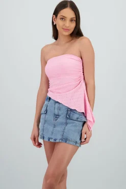 Shasa Asymmetrical Textured Top