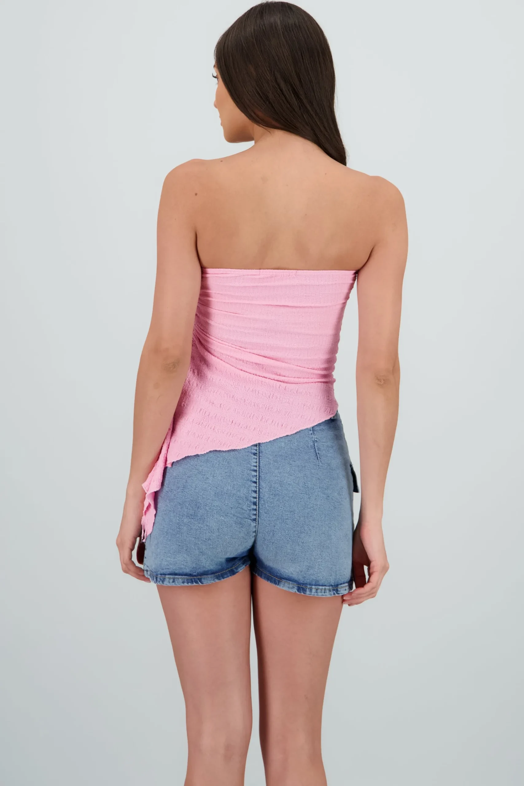 Shasa Asymmetrical Textured Top