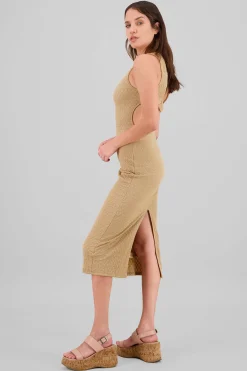 Shasa Back Detail Textured Dress