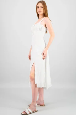Shasa Back Lace Up Maxi Dress