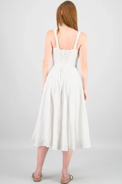 Shasa Back Lace Up Maxi Dress