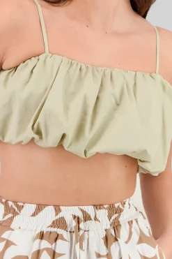 Shasa Balloon Crop Top