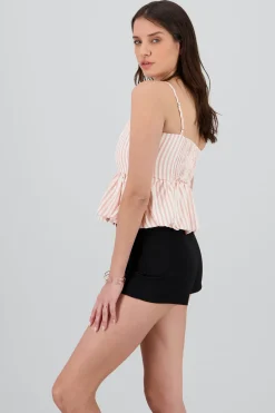 Shasa Balloon Detail Strap Top