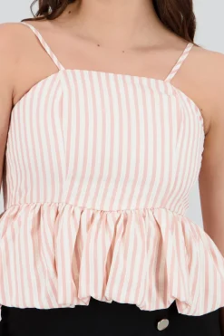 Shasa Balloon Detail Strap Top