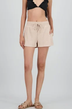 Shasa Bandana Textured Drawstring Shorts