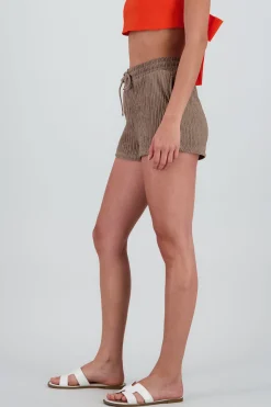 Shasa Bandana Textured Drawstring Shorts