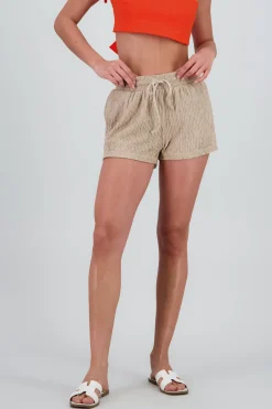 Shasa Bandana Textured Drawstring Shorts