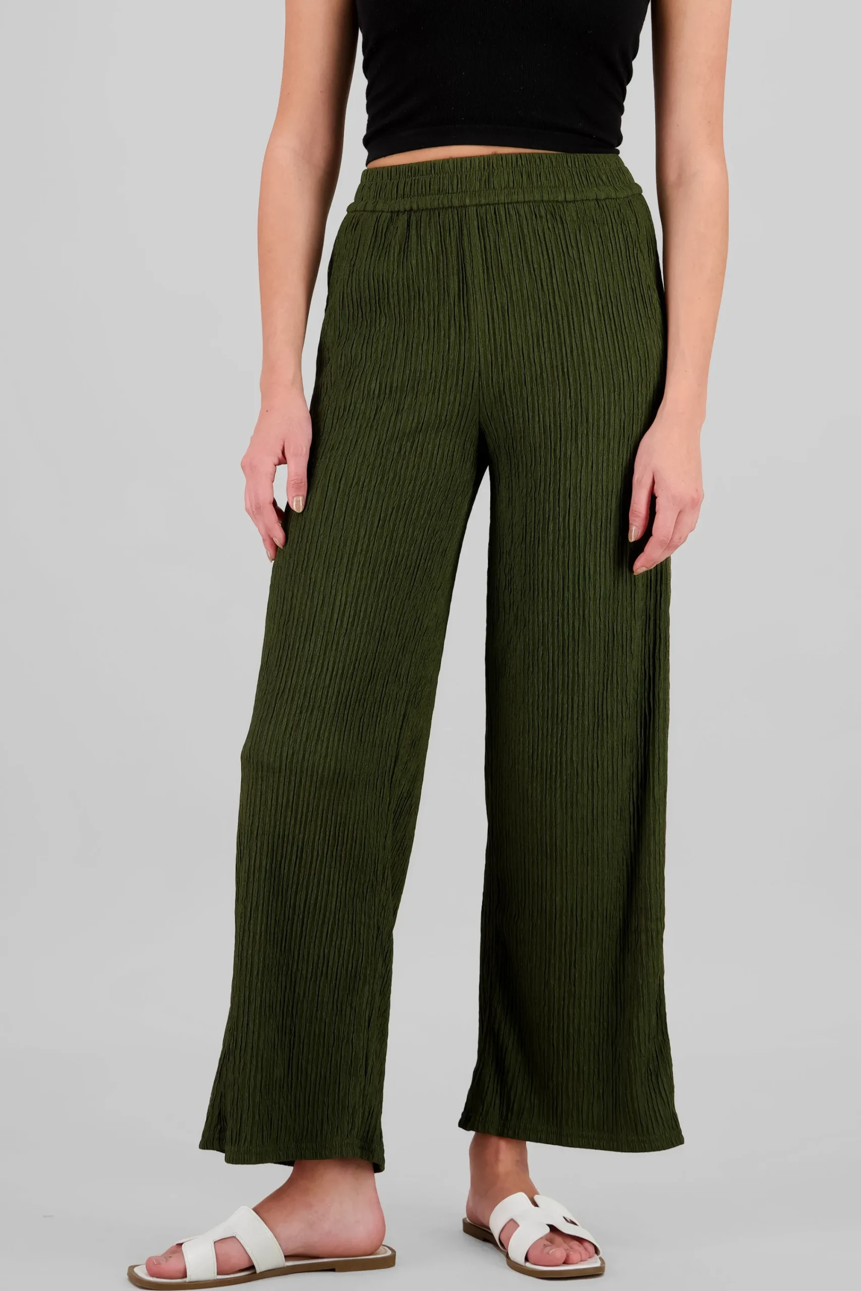 Shasa Bandana Textured Wide Pants