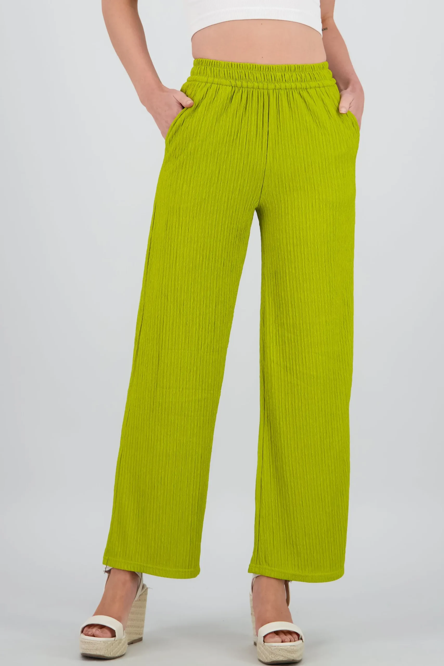 Shasa Bandana Textured Wide Pants