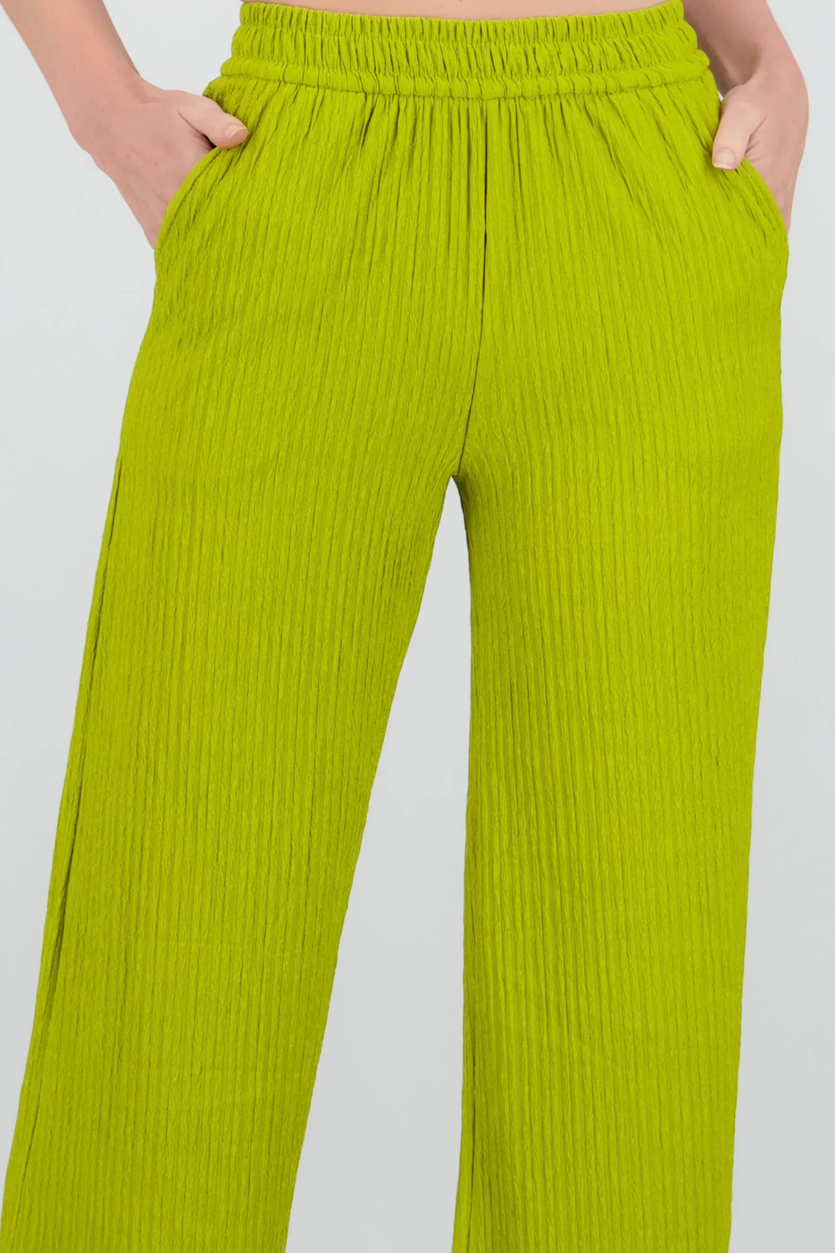 Shasa Bandana Textured Wide Pants