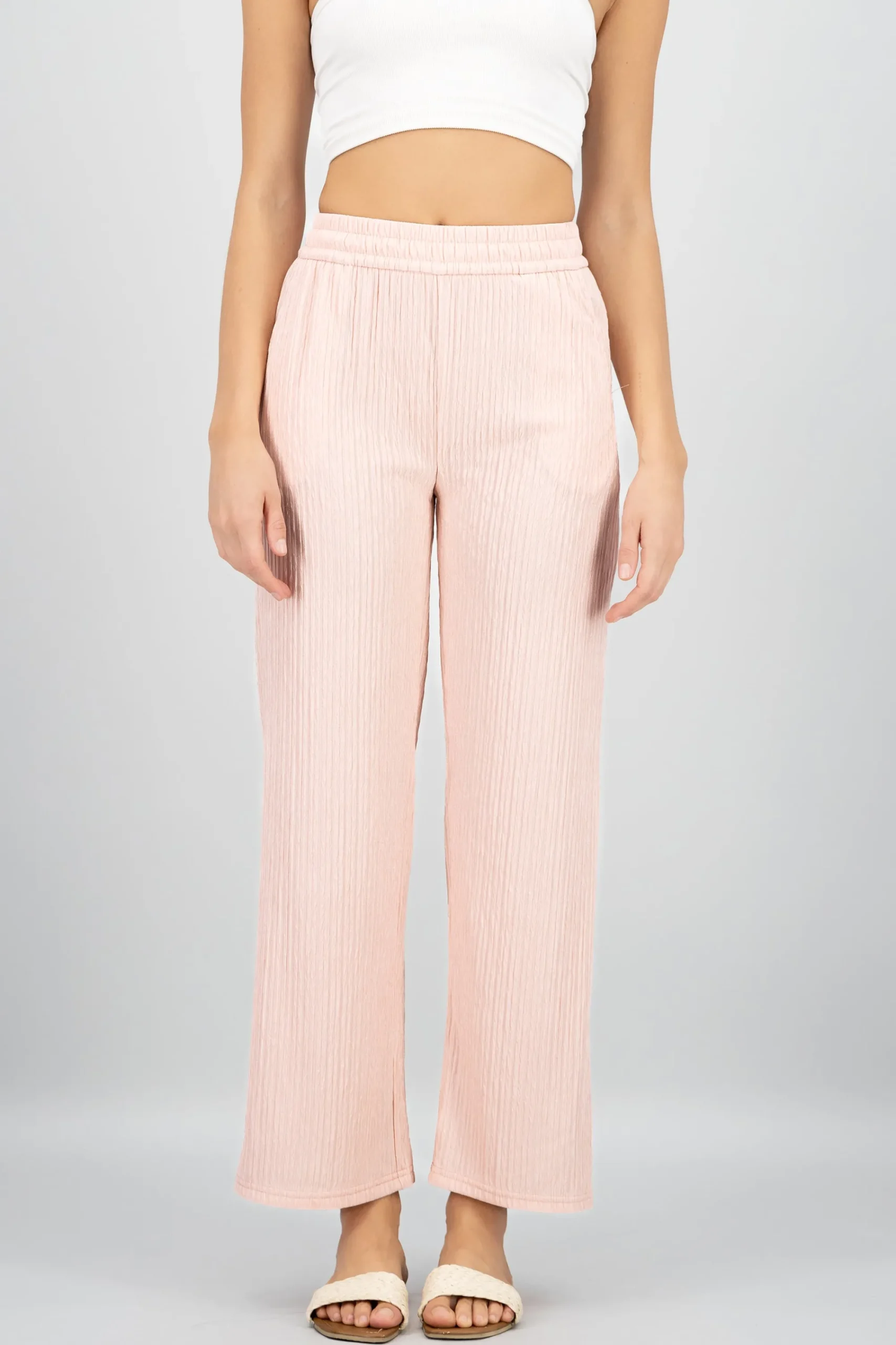 Shasa Bandana Textured Wide Pants