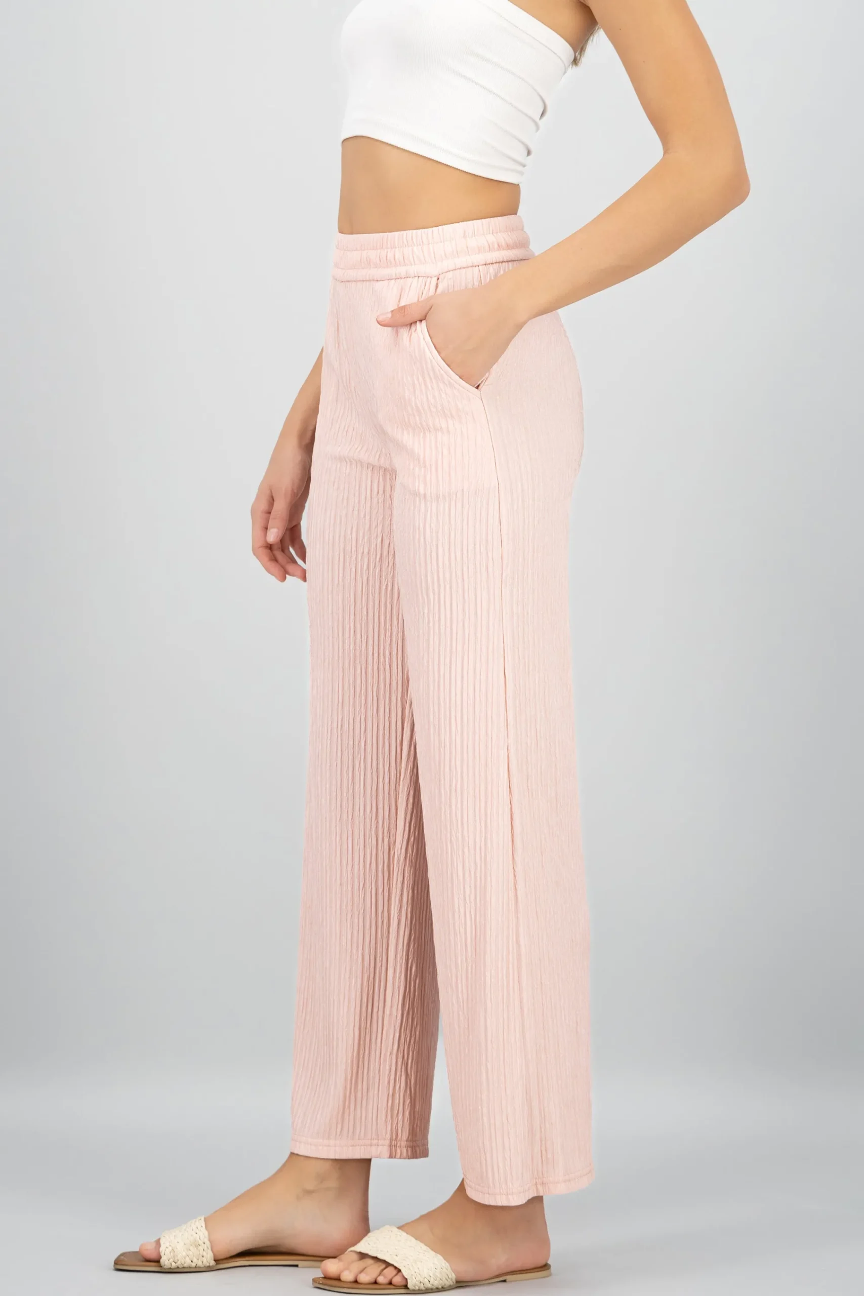 Shasa Bandana Textured Wide Pants