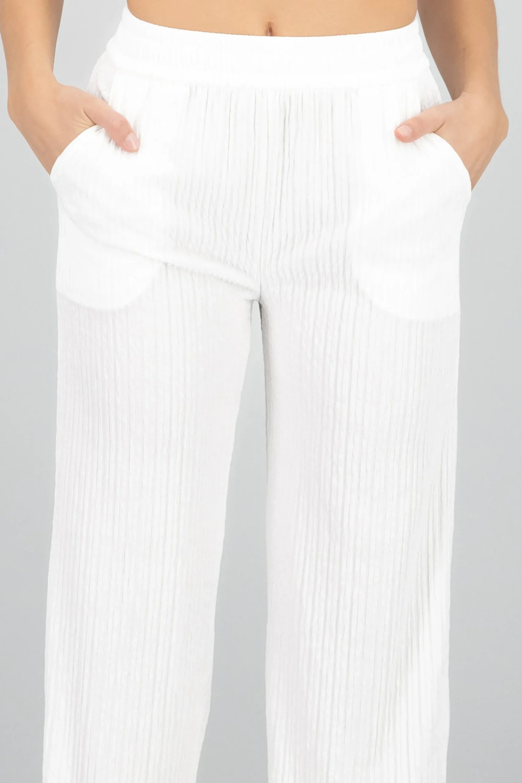 Shasa Bandana Textured Wide Pants