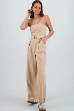Shasa Bandeau Jumpsuit with Belt