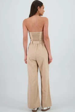 Shasa Bandeau Jumpsuit with Belt