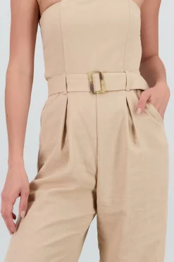 Shasa Bandeau Jumpsuit with Belt