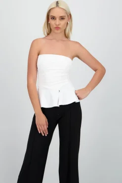 Shasa Bandeau Top with Ruffle