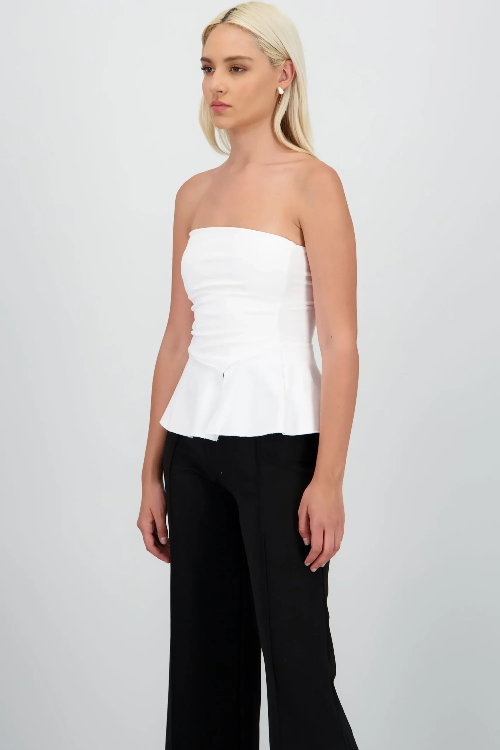 Shasa Bandeau Top with Ruffle