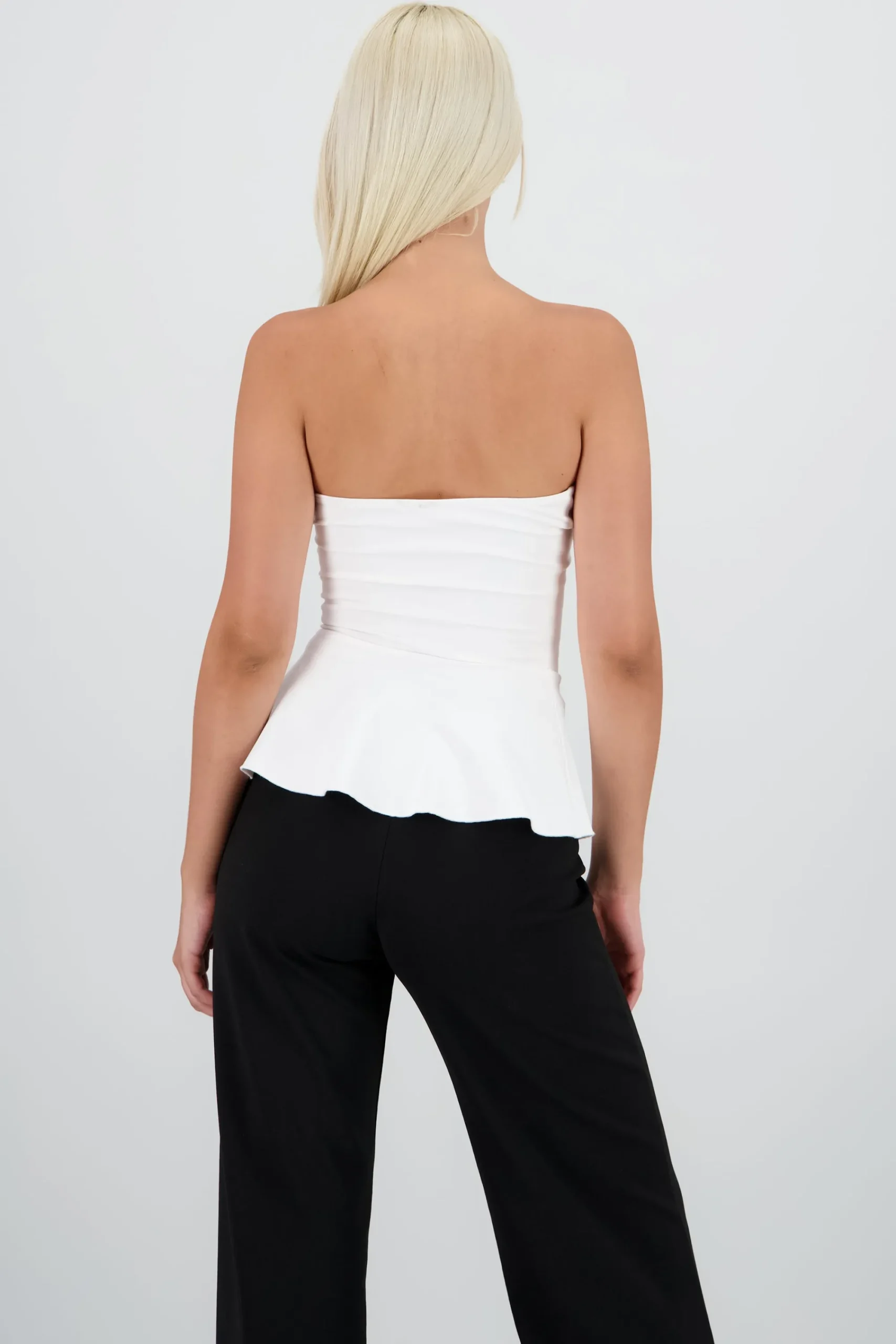 Shasa Bandeau Top with Ruffle