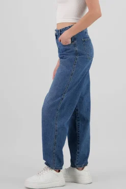 Shasa Barrel Jeans with Double Pleats