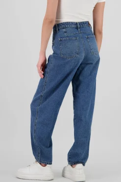 Shasa Barrel Jeans with Double Pleats