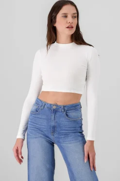 Shasa Basic Ribbed Long Sleeve Top