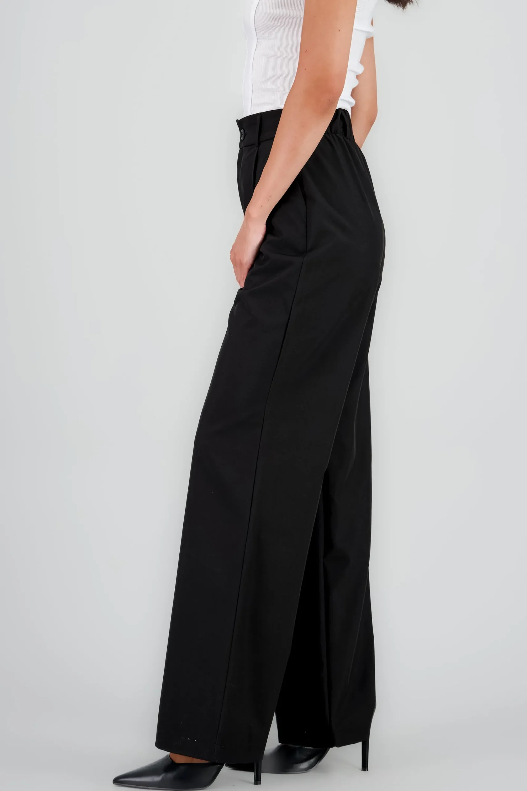 Shasa Basic Straight Leg Trousers