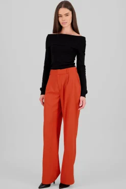 Shasa Basic Straight Leg Trousers