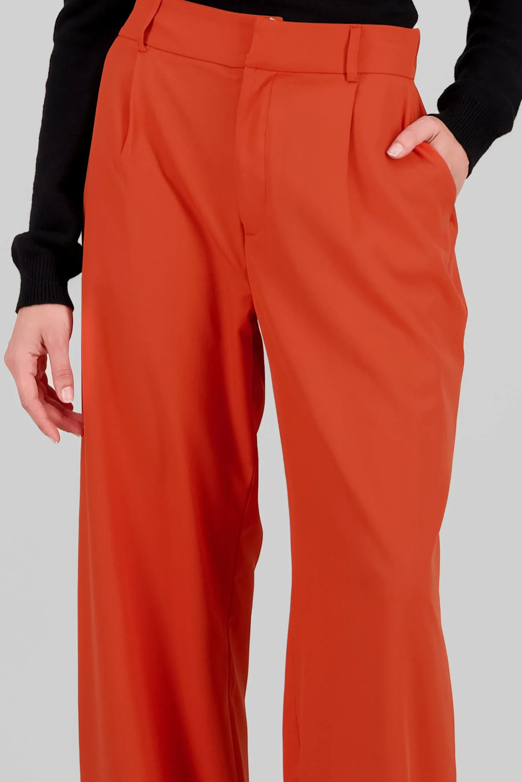 Shasa Basic Straight Leg Trousers