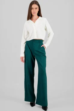 Shasa Basic Straight Leg Trousers
