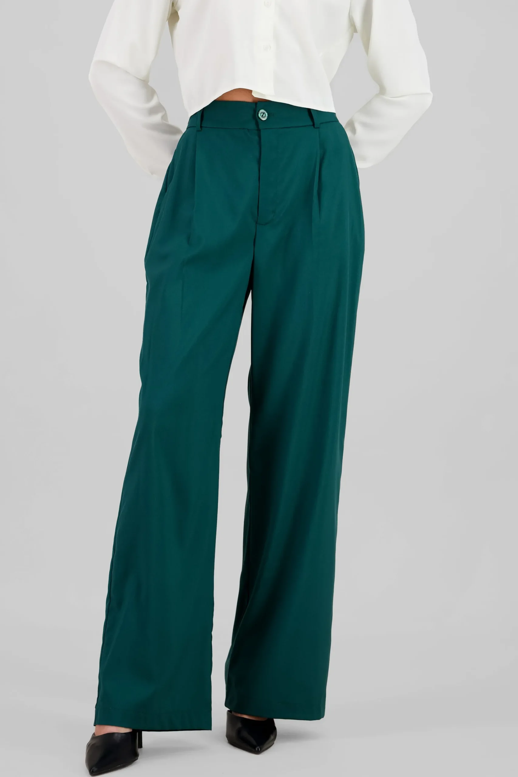 Shasa Basic Straight Leg Trousers