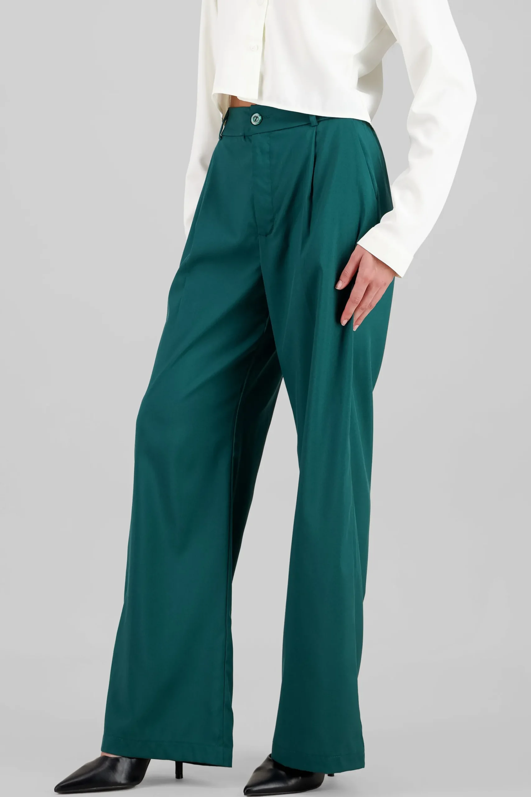 Shasa Basic Straight Leg Trousers