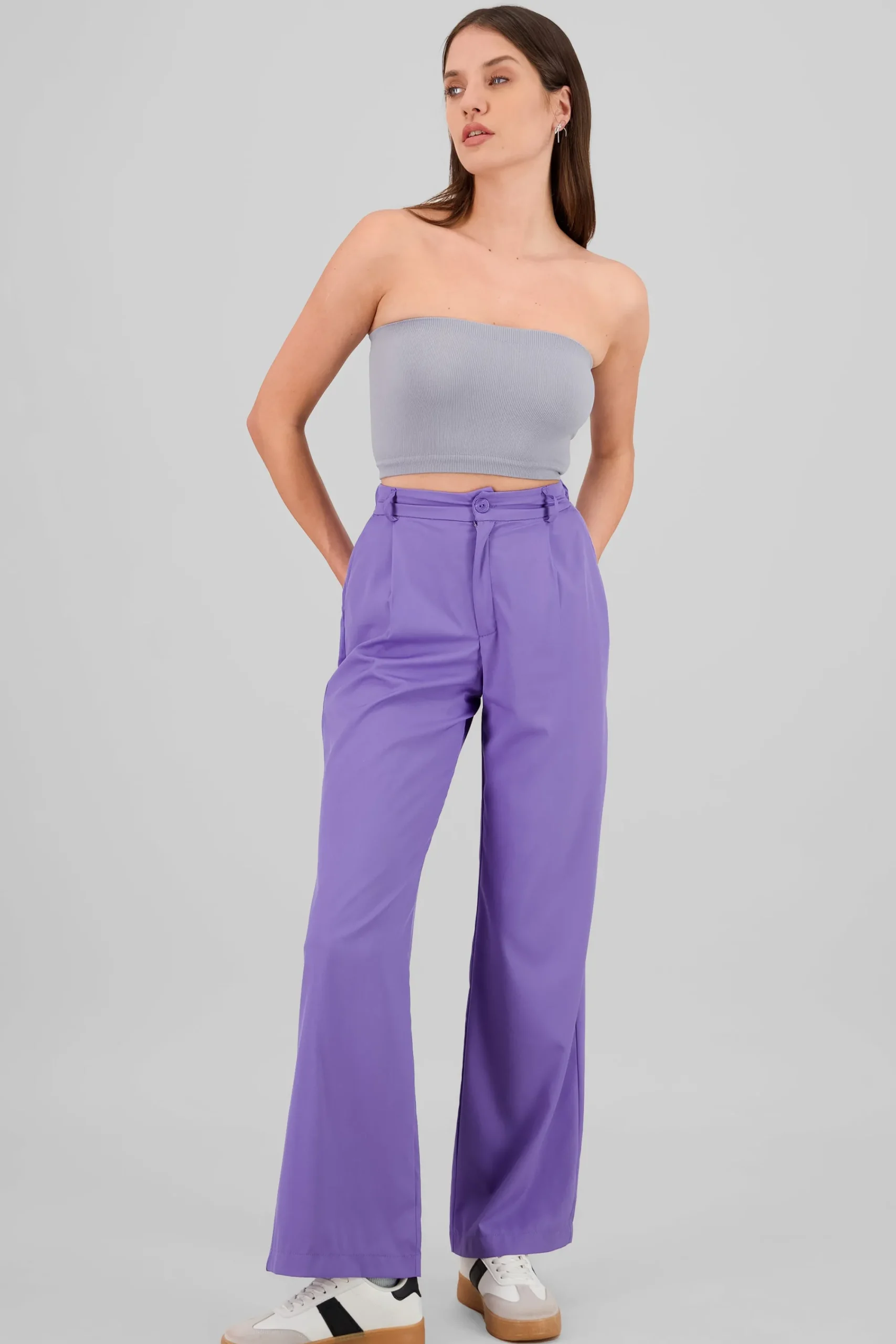 Shasa Basic Straight Leg Trousers