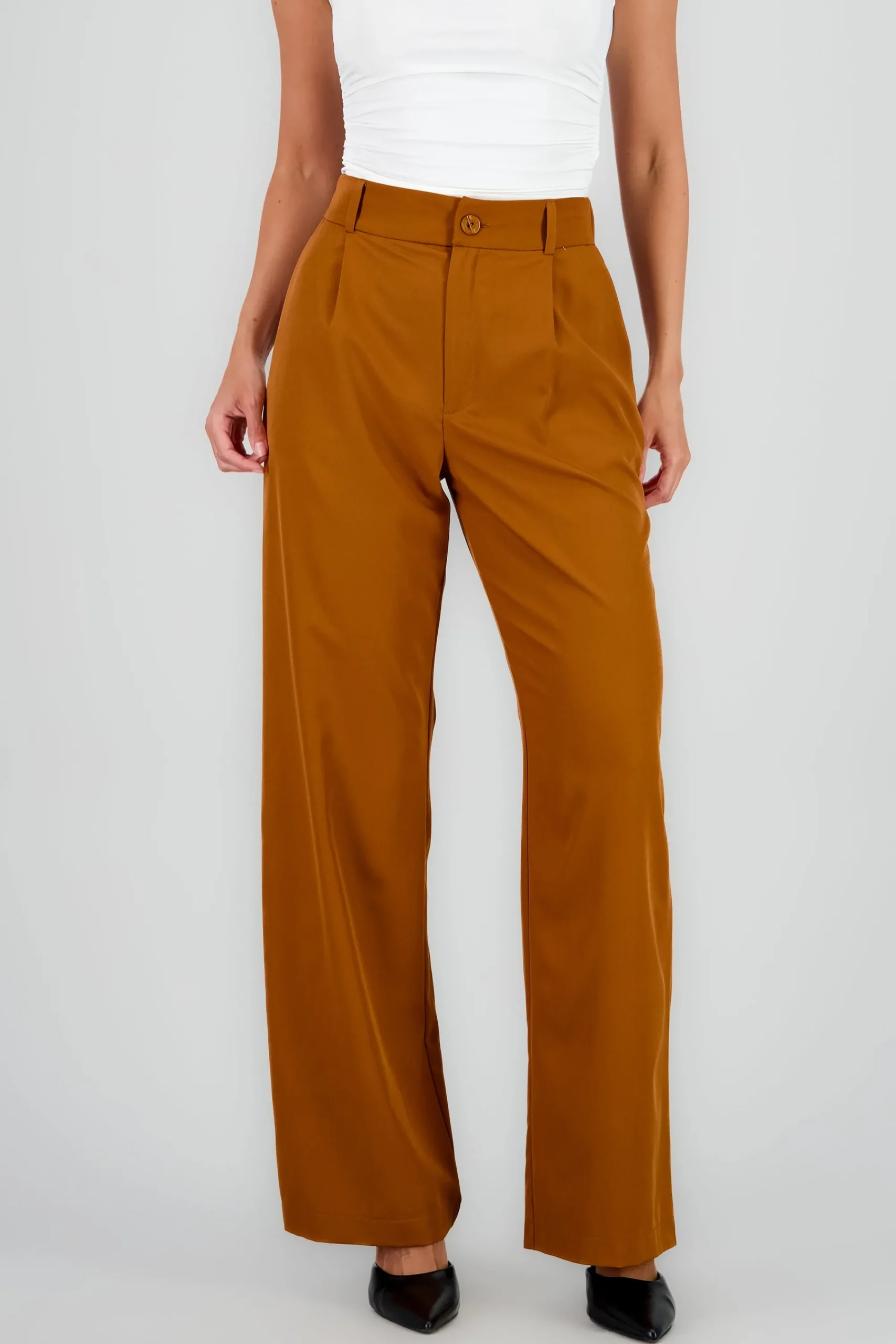 Shasa Basic Straight Leg Trousers