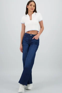 Shasa Basic Wide Leg Jeans
