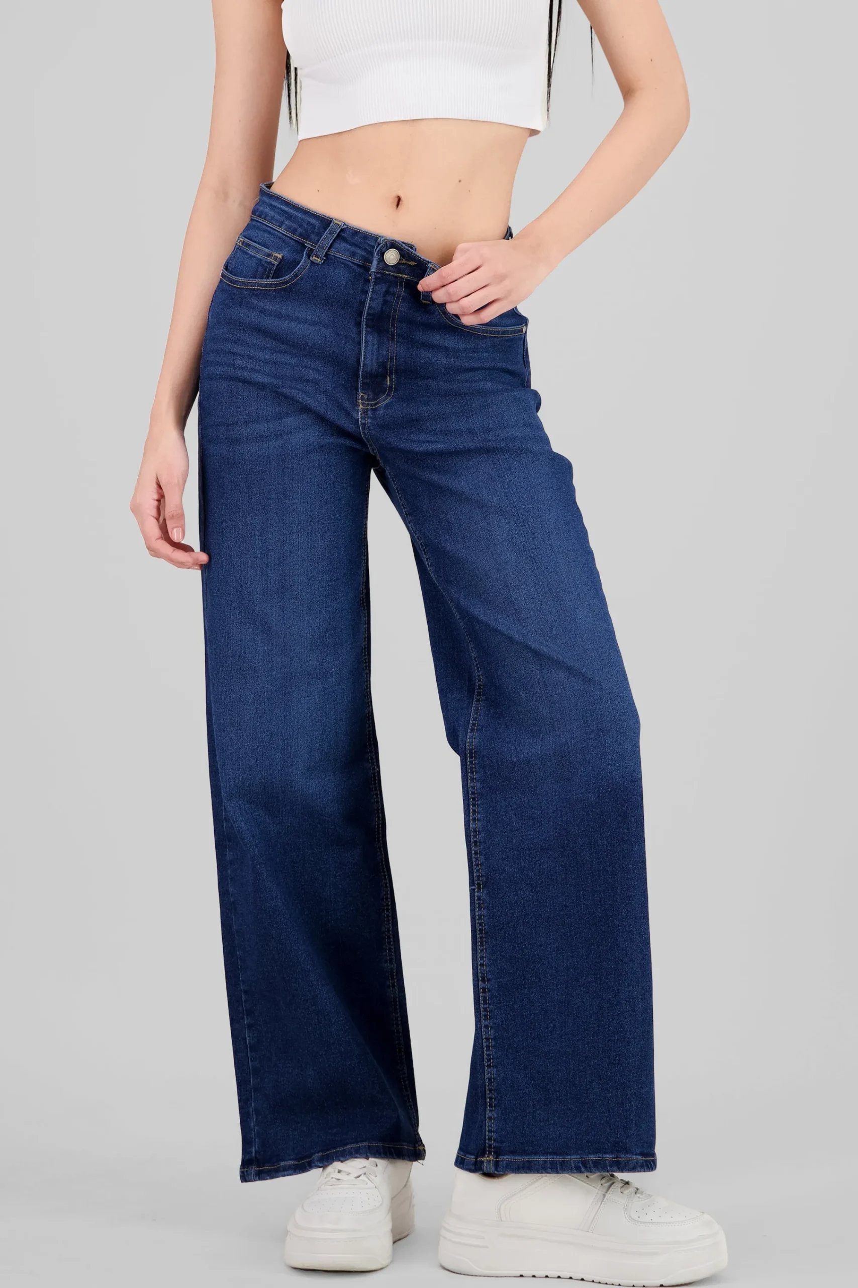 Shasa Basic Wide Leg Jeans
