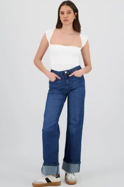 Shasa Basic Wide Leg Jeans