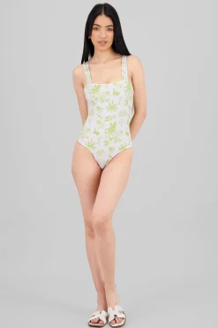 Shasa Beach Print Swimsuit