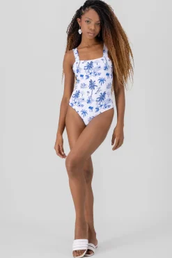 Shasa Beach Print Swimsuit